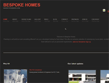 Tablet Screenshot of bespoke-homes.com